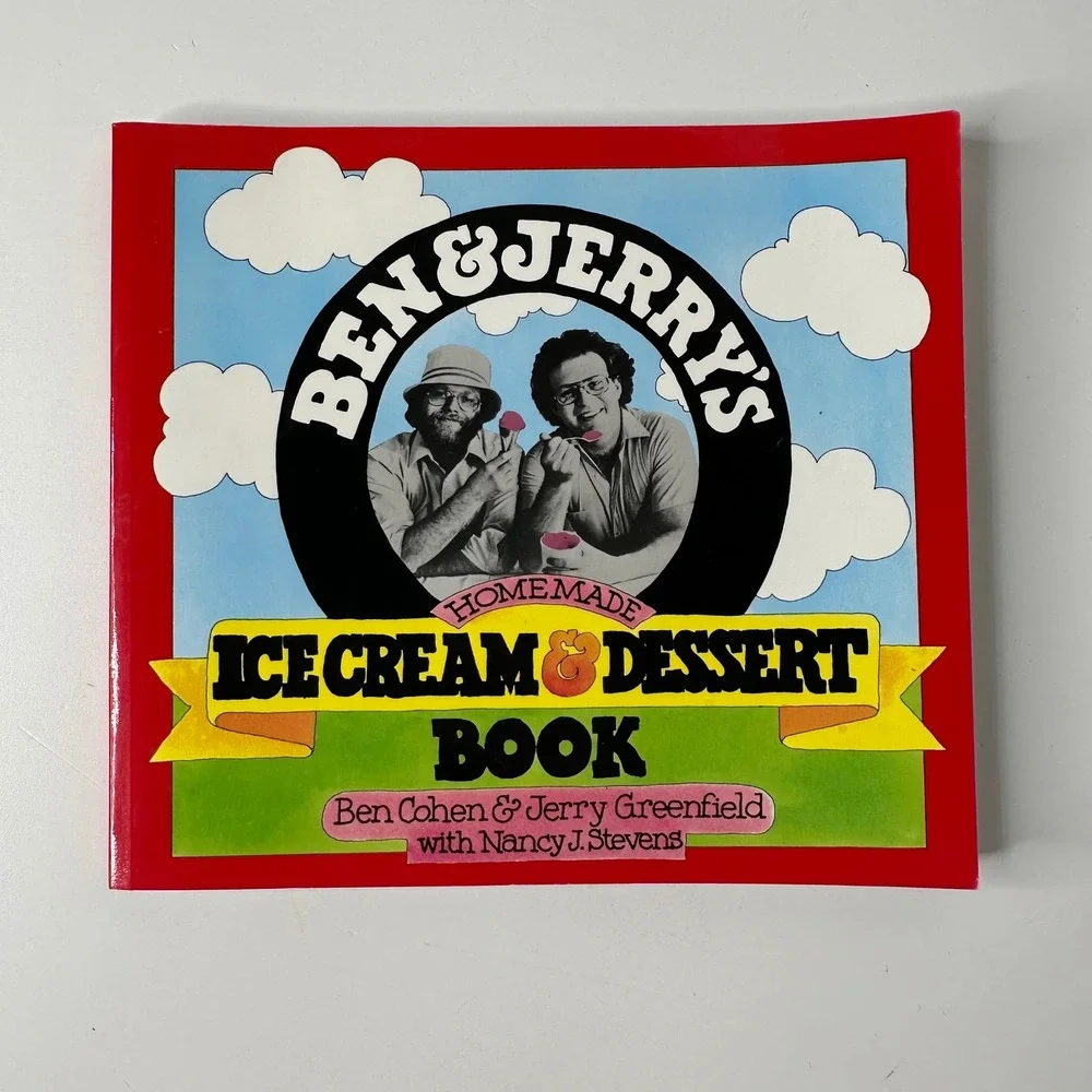 Ben & Jerrys Homemade Ice Cream Dessert Book Paperback‎ Recipes Retro 80s